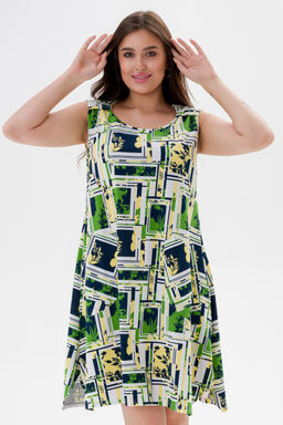 Платье женское из кулирки Кэтрин цитрусовый микс - Амадэль фото 11