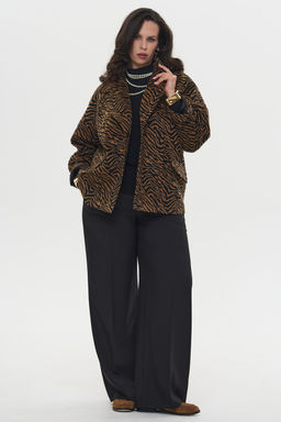 Пальто Флирт бежево-черный - Intikoma фото 11