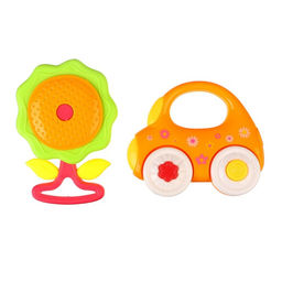 Набор погремушек Наш малыш с эластичными элементами, 2 шт, цвет МИКС, Крошка Я  фото 2