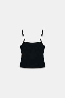 SQUARE NECKLINE STRAPPY TOP - Zara фото 4