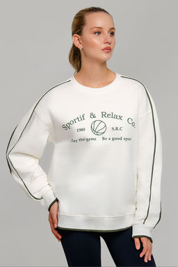 Арт. 15121 Свитшот женский 42-50 (5 шт) Цвет:молочный - Калинка фото 8