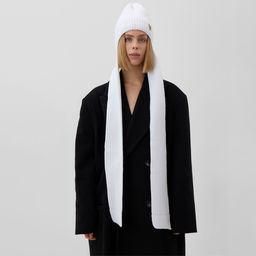 Шапка - шарф MINAKU, размер 56-58, цвет белый