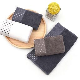 Махровое полотенце Горох Люкс-синий 35*75 см. хлопок 100% - Лен поволжья фото 3