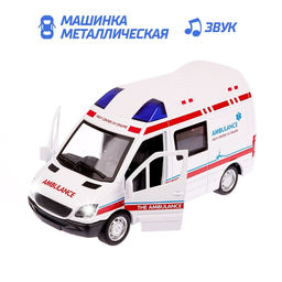 Парковка - гараж Скорая помощь с металлической машинкой и рацией, световые и звуковые эффекты - Simaland фото 3