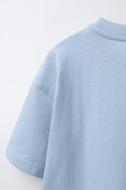 CAMISETA LISA / Azul pastel - Zara фото 4