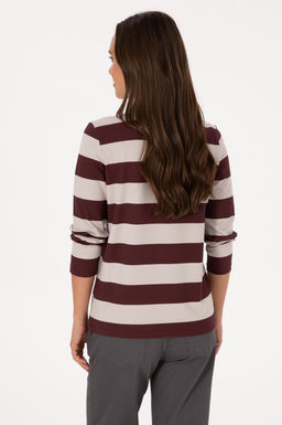 Kad_n Bordo Sweatshirt Sepette S_rpriz _ndirim - U.s. polo assn фото 5