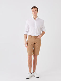 Standart Kal?p Gabardin Erkek Bermuda ?ort