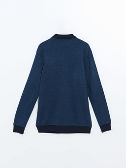 Polo Yaka Uzun Kollu Erkek Sweatshirt - Waikiki фото 2