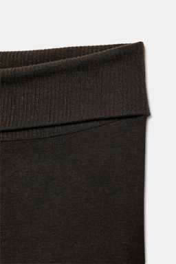 PANTAL?N FLARE SEAMLESS / marr?n vigor?