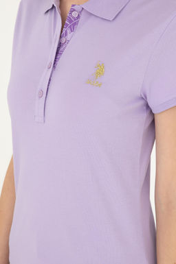 Женская сиреневая базовая футболка Неожиданная скидка в корзине - U.s. polo assn фото 7