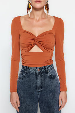 Tarc?n Cut Out/Pencere Detayl? Orme Bluz TPRAW24BZ00027
