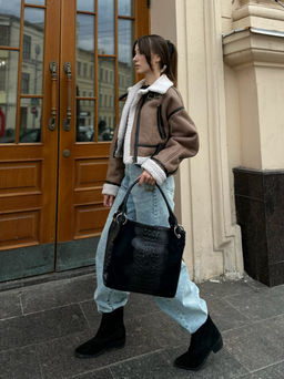 Сумка женская из телячьей кожи