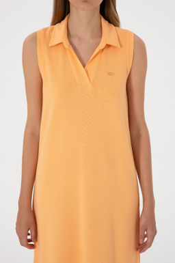 Kad_n Turuncu Polo Yaka _rme Elbise Sepette S_rpriz _ndirim - U.s. polo assn фото 5