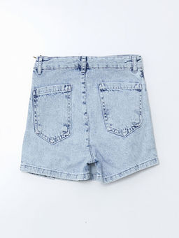Basic K?z ?ocuk Jean ?ort Etek