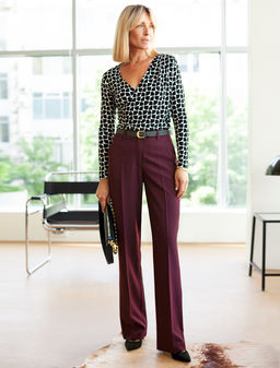 VILATTE / Прямые брюки из эластичной поливискозы