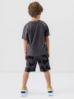 CHILLEASY 280012С-31 Комплект для мальчика (футболка, шорты), Темно серый
