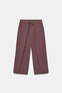 PANTAL?N PIJAMERO BALLOON / Berenjena oscuro - Zara фото 7