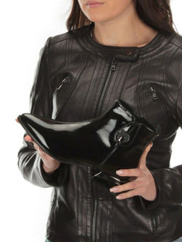 01-PCG265-1 BLACK Ботинки демисезонные женские (натуральная кожа, байка) - Фабричный китай фото 2