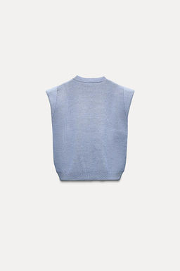 KNIT VEST WITH FLAPS - Zara фото 6