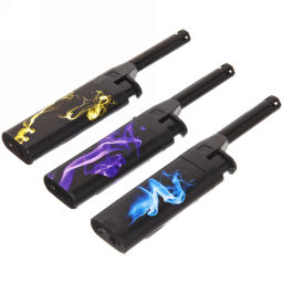 Цена за 5 шт. Зажигалка газовая для газовой плиты 14см черная трубка