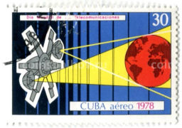 Марка Телекоммуникационный спутник 1978 год Куба