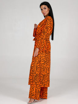 Мика ЖЕНСКОЕ КИМОНО ДВОЙКА (Оранжевый) - А-дина фото 5