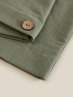 Наволочка SL Home Linen collection, 7070 см, зелёная, хлопок, 70%, лён 30% - Sima-land home фото 9