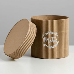 Шляпная коробка из микрогофры Тебе, 12 х 12 см - Дарите счастье фото 4