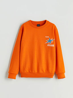Bisiklet Yaka Erkek ?ocuk Sweatshirt