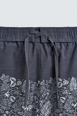 BA?ADOR LARGO ESTAMPADO FLORAL / Marino - Zara фото 8