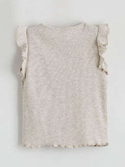 F?rf?rl? Bisiklet Yaka K?z ?ocuk Triko Ti??rt