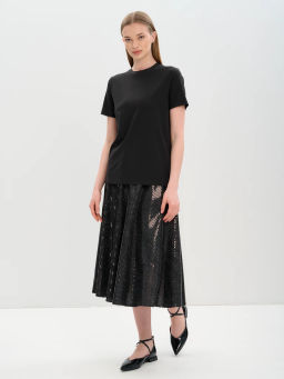 Футболка женская 12421-42014 black - Eleganzza фото 5