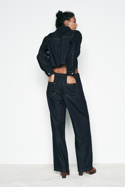 Z1975 HIGH-WAIST WIDE-LEG JOGGER JEANS - Zara фото 32