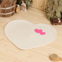 Набор для бани: шапка и коврик Кокетка - Добропаровъ фото 2