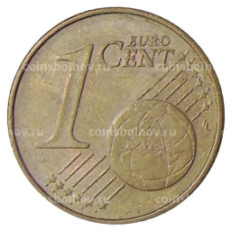 Монета 1 евроцент 2002 года J Германия