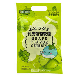 Конфеты желейные со вкусом муската Grape Flavor Gummy Guandong Lefen, Китай, 80 г Акция