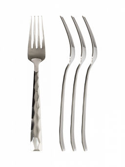 Набор столовых приборов 16 шт. серебро нержавеющая сталь - Lucky фото 5