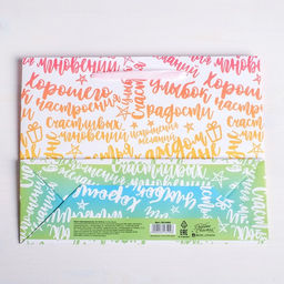 Цена за 2 шт. Пакет подарочный ламинированный, упаковка, «Радости!», ML 23 x 27 x 11.5 см