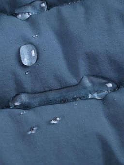 Куртка женская гибридная стёганая с капюшоном с графеновой подкладкой синего цвета 9622_1S