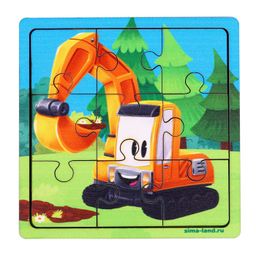 Пазл Экскаватор - Лесная мастерская фото 11