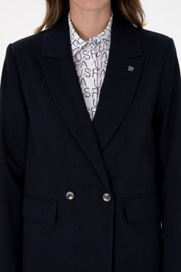 Kad_n Lacivert _izgili Ceket Sepette S_rpriz _ndirim - U.s. polo assn фото 6