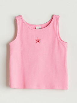 Bisiklet Yaka K?z ?ocuk Crop Atlet