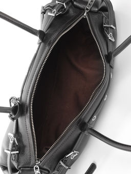 LACCOMA сумка L1017f-черный натуральная замша, натуральная кожа хлопок фото 5