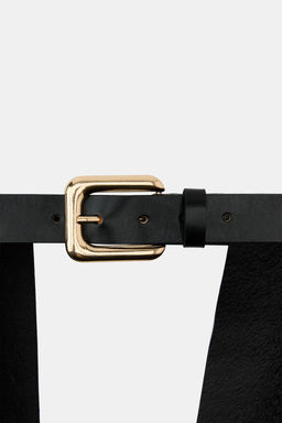 100% LEATHER SKIRT BELT WITH POCKETS - Zara фото 10
