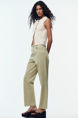 JEANS Z.02 STRAIGHT ANKLE HIGH-WAIST - Zara фото 4