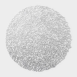 Цена за 12 шт. Салфетка сервировочная на стол Манифик, d=38 см, цвет серебряный - Simaland фото 10