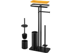 Подставка для туалетной бумаги и ершика 30*17*68,8 см Черная - Elan gallery фото 8