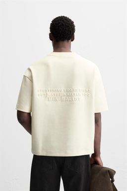 EMBOSSED PRINT T-SHIRT - Zara фото 3