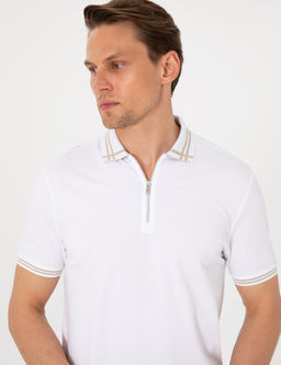 Beyaz Slim Fit Ti__rt