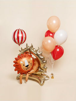 Воздушный шар фольгированный 3D 44" «Цирк. Лев», только под воздух